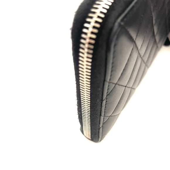 CHANEL Lambskin Quilted Large Gusset Zip Around Wallet/Organizer - Picture 10 of 10